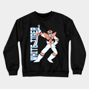 DBZ x MMPR Mashup: White Tiger Crewneck Sweatshirt